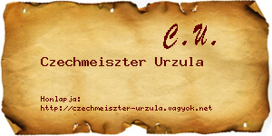 Czechmeiszter Urzula névjegykártya